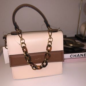 Aldo small bag tortoise handle crossbody